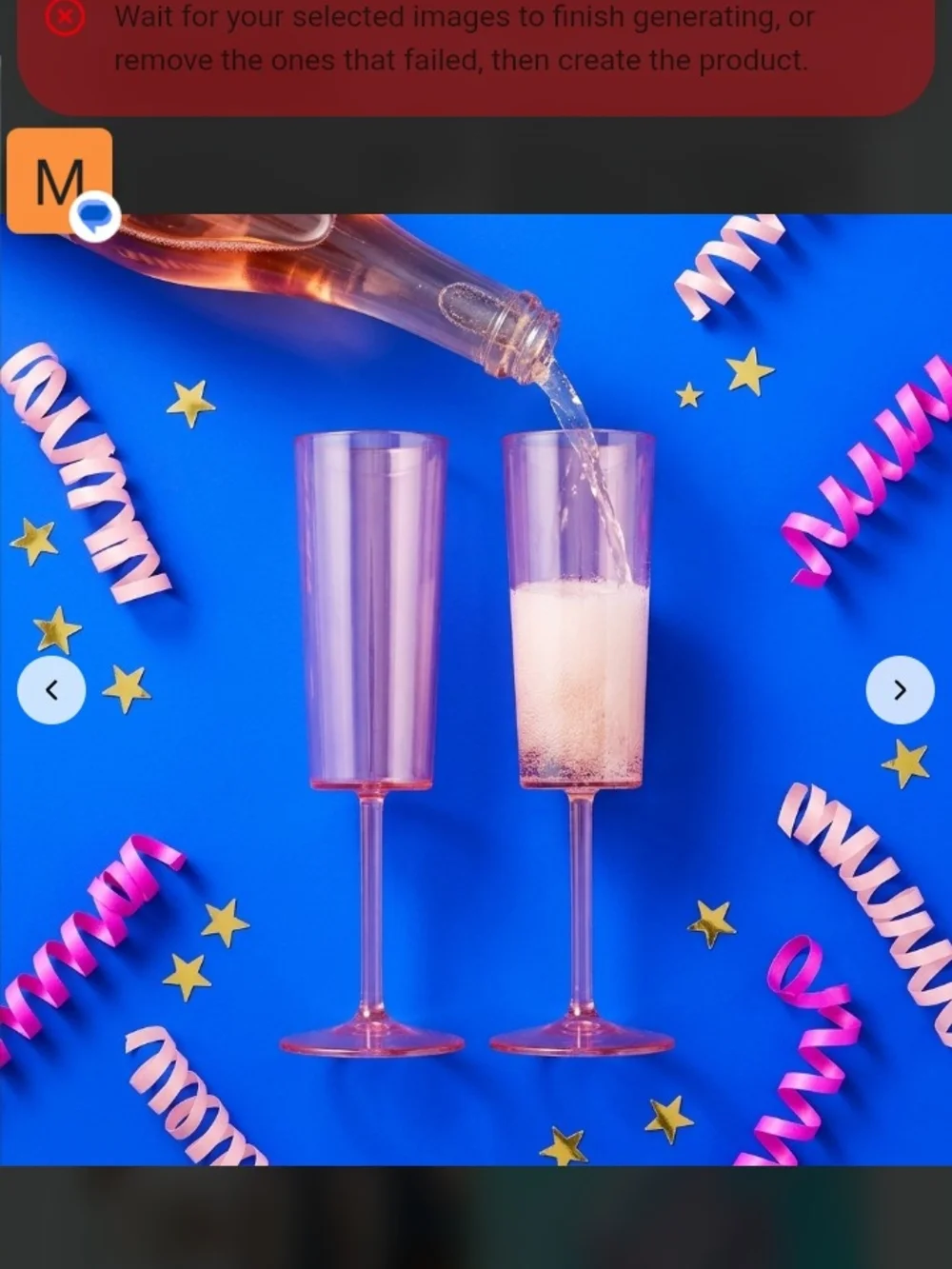 Pink Acrylic Champagne Flutes — Set of Elegant Disposable Party Glasses